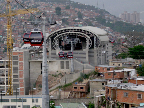 Metrocable in San Agustín, Caracas, Venezuela